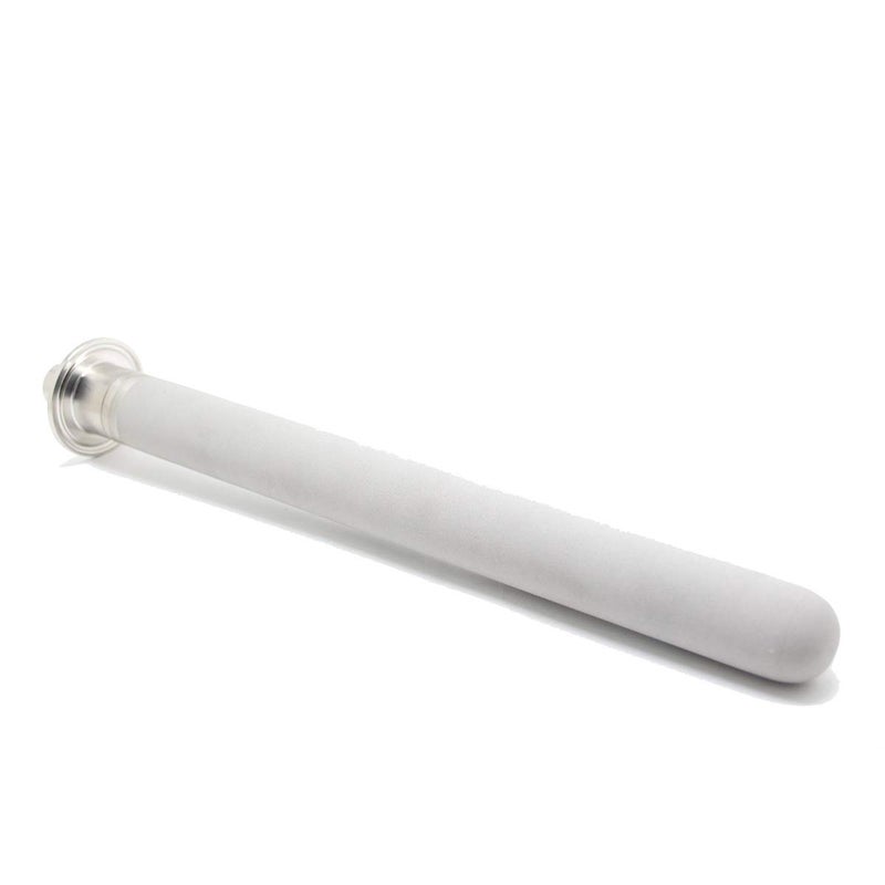 QiiMii Stainless Steel 1.5" Tri-Clamp Aeration Stone, 2 Micron, 12" Length, 1/4" NPT Female CO2 Inlet - Image 4